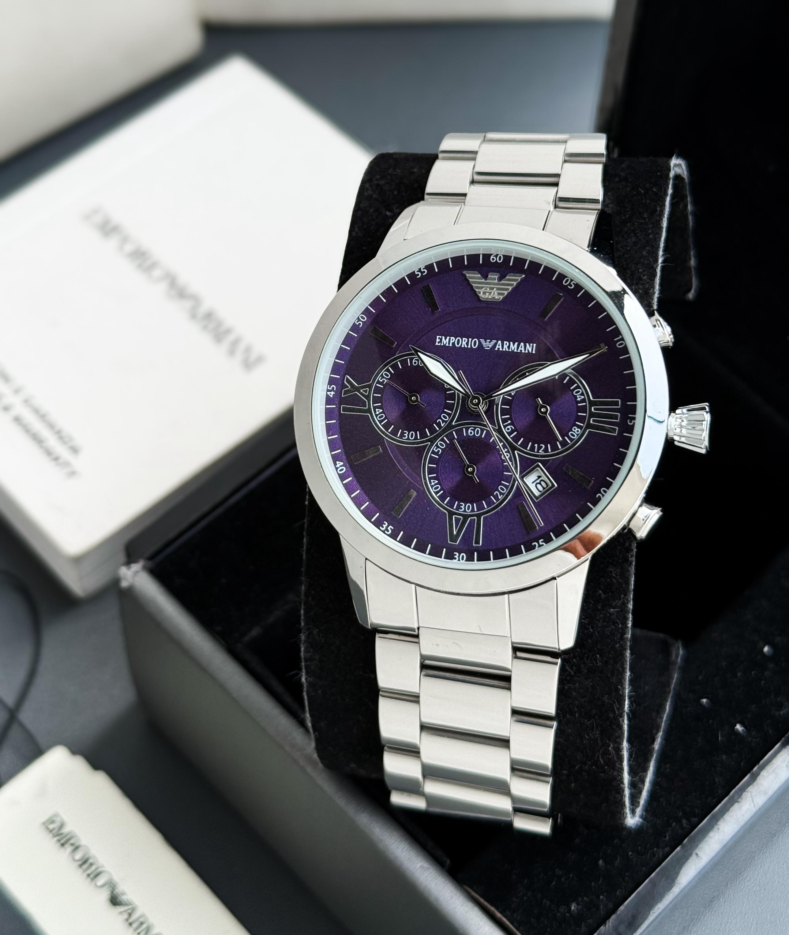 Armani - purple dial For Men
